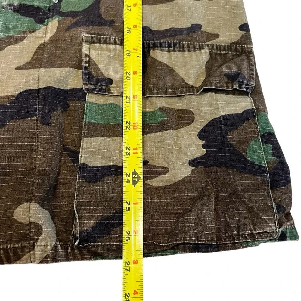 US Army Woodland Camo Jacket Men's Long Shirt Hot Weather Combat Coat Camouflage